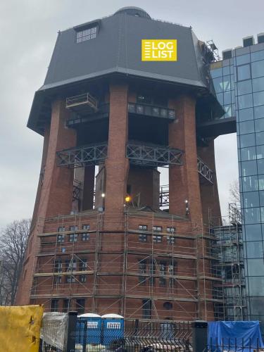 Water Tower during renovation